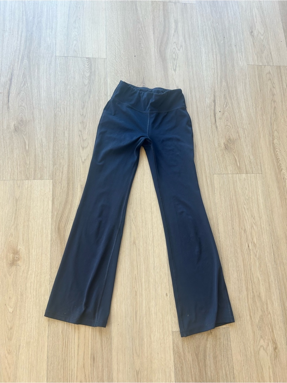 Athleta Girls Navy Flared Leggings